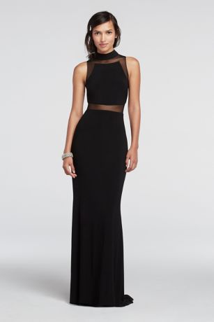 Floor Length Black Sheath Dress